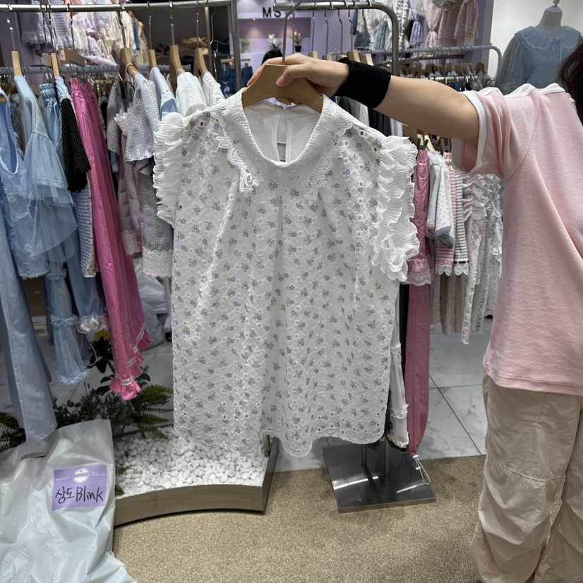 VIRUS東大門實拍韓國女士新款休閑熱賣26夏季時尚襯衫蕾絲衫VIRUS襯衫/蕾絲衫