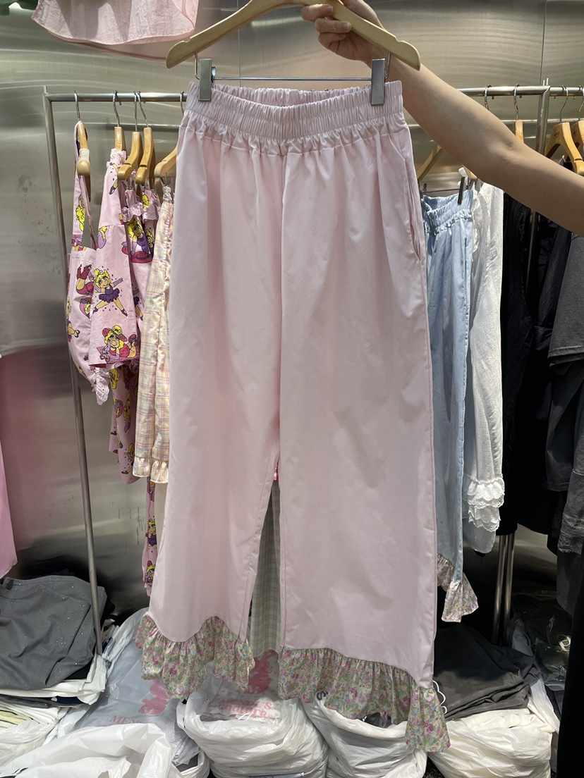 MENDL S韓國直郵實拍女士新品推薦熱賣人氣休閑休閑褲撞色MENDL S休閑褲