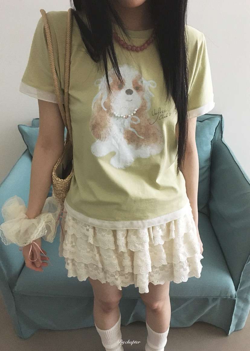 BY CHAPTER東大門實拍韓國女士新品休閑人氣熱賣T恤雪紡BY ChapterT恤