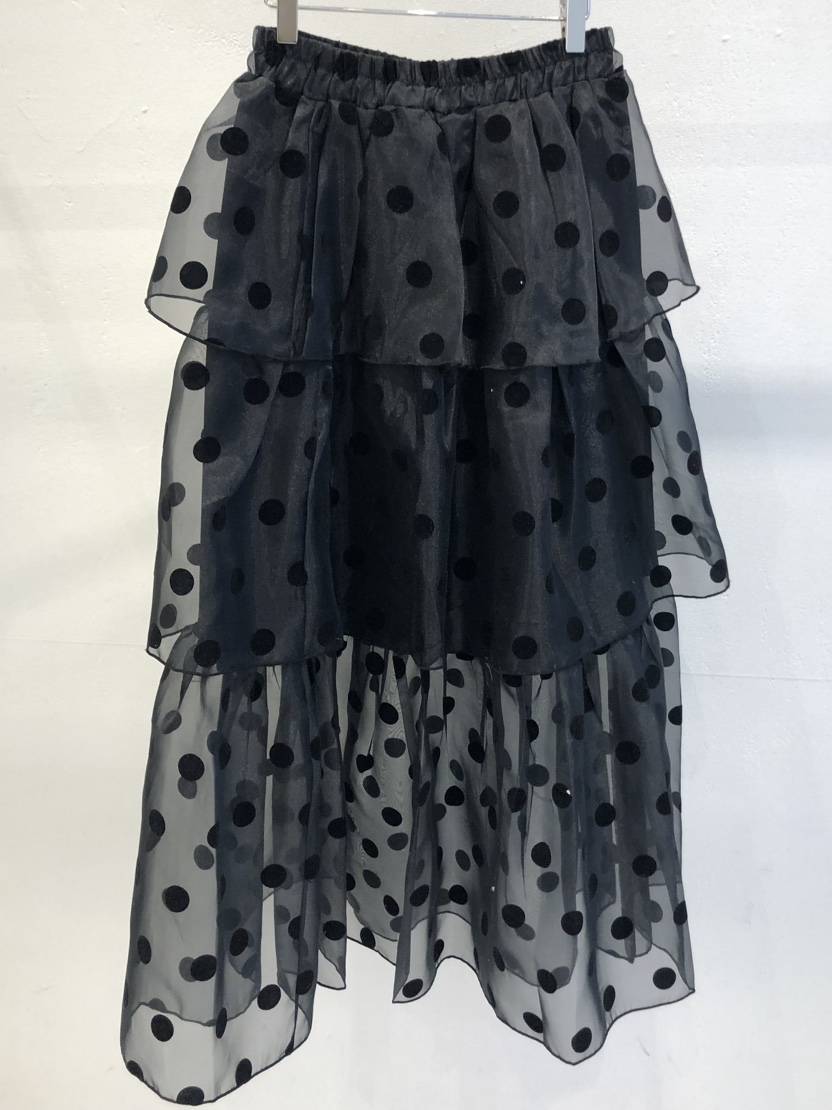 MAISONDEGLORY韓國直郵女士新款26夏季長裙Sale歐根紗圓點MAISON DE GLORY長裙