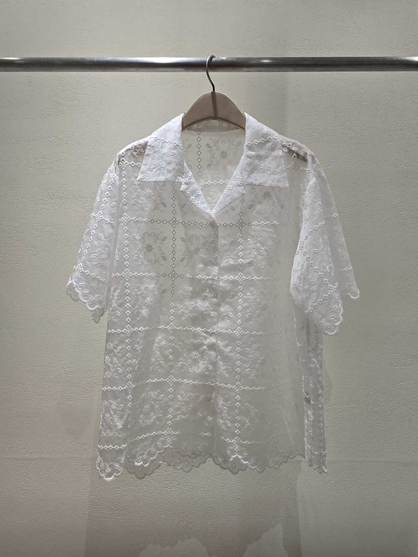 LIKEVAM韓國代購女士新品26夏季休閑人氣時尚推薦襯衫蕾絲衫LIKEVAM襯衫/蕾絲衫