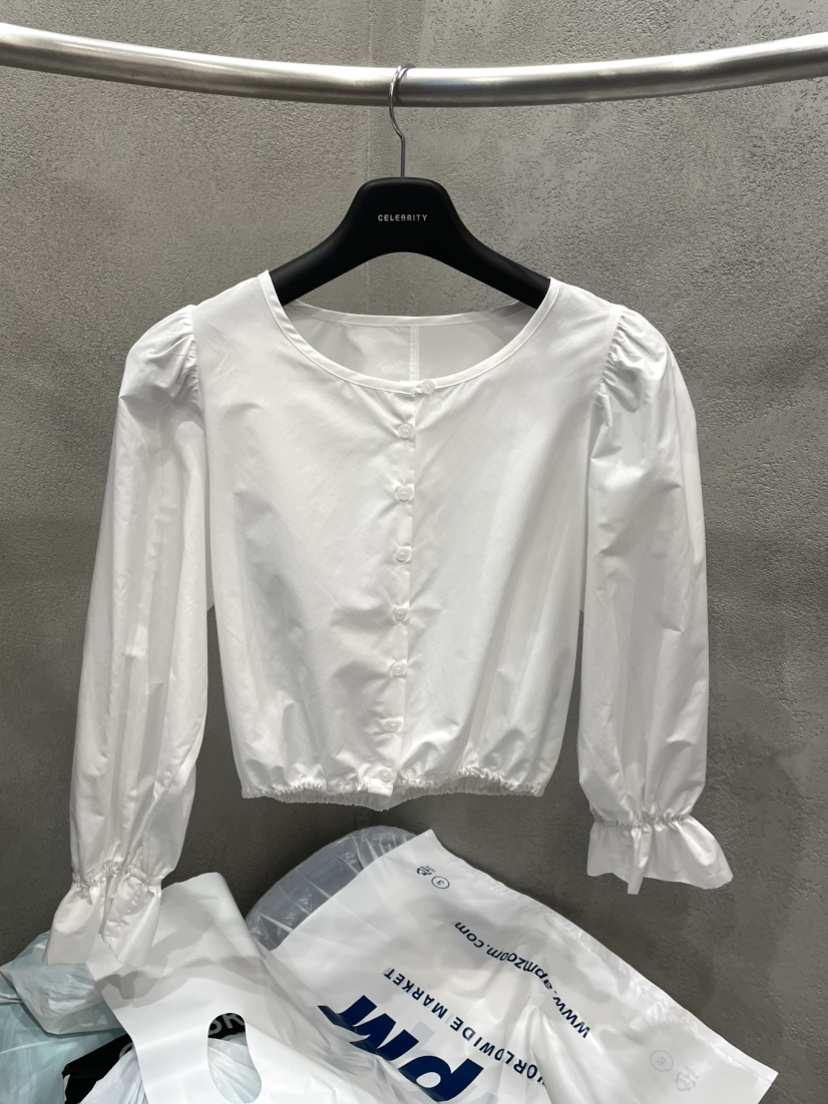 CELEBRITY-A韓國直郵女士新品熱賣26夏季襯衫蕾絲衫打折CELEBRITY-A襯衫/蕾絲衫