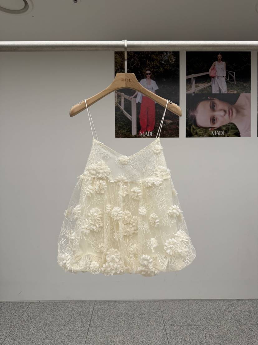 MADE-P韓國直郵實拍女士新品休閑時尚人氣熱賣吊帶背心蕾絲MADE-P吊帶/背心
