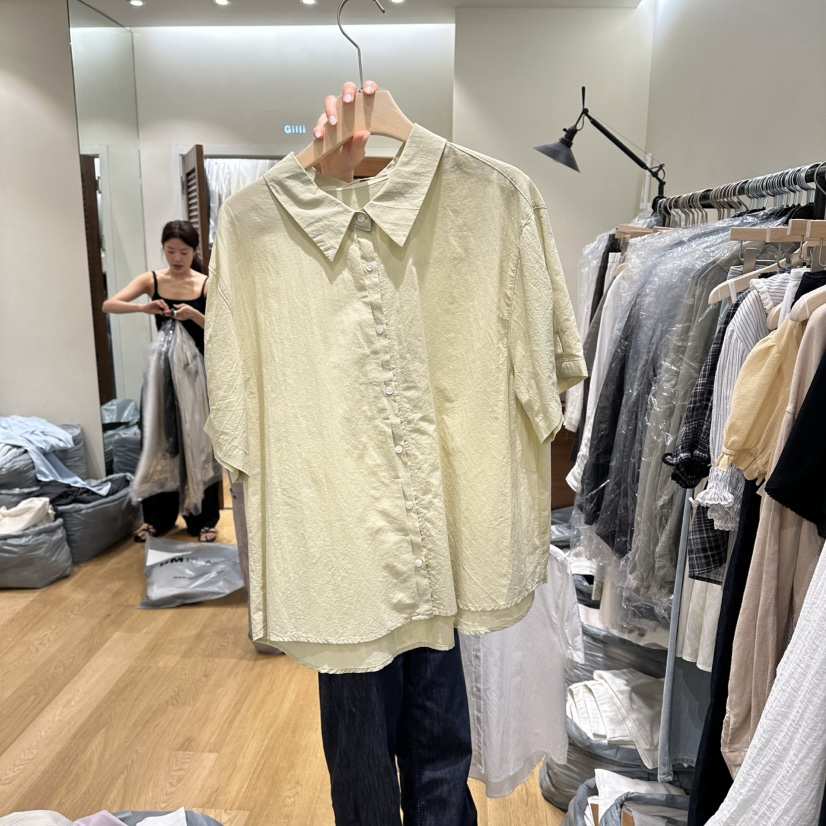 GILLI韓國直郵女裝新品熱賣推薦26夏季休閑人氣襯衫蕾絲衫GILLI襯衫/蕾絲衫
