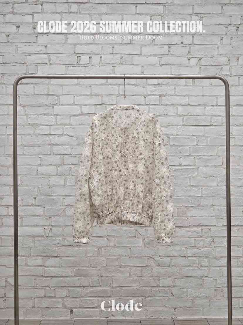 CLODE韓國直郵女裝新品人氣推薦時尚熱賣26夏季夾克刺繡蕾絲CLODE夾克