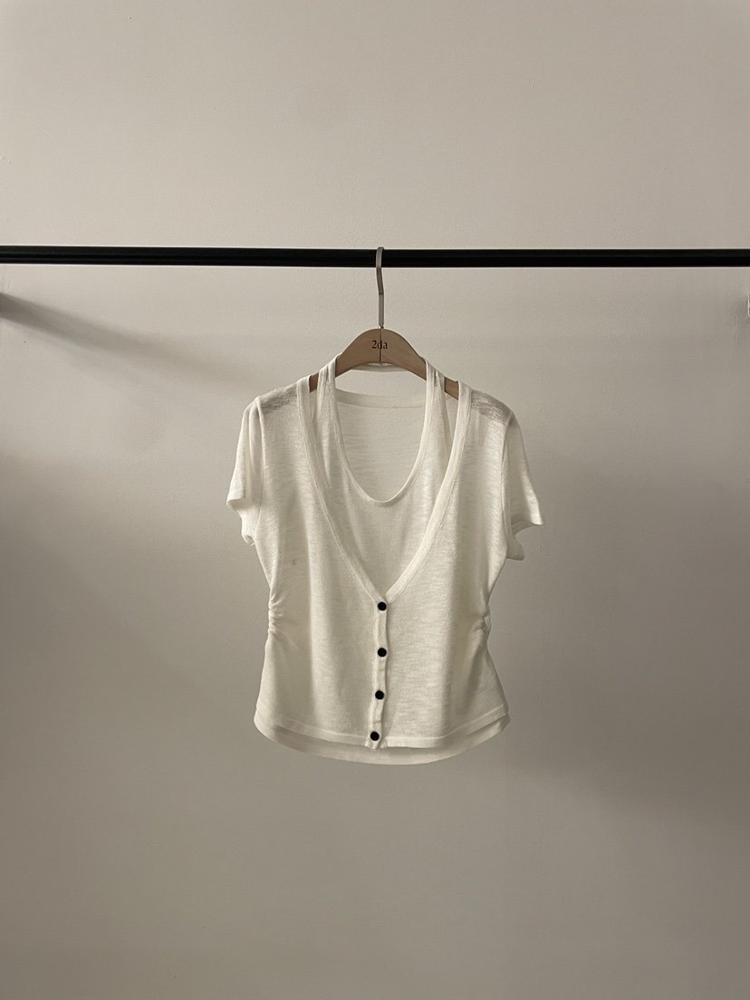 2DA/DARIMI-P韓國東大門代購女裝新品26夏季推薦T恤假兩件2DA/DARIMI-PT恤