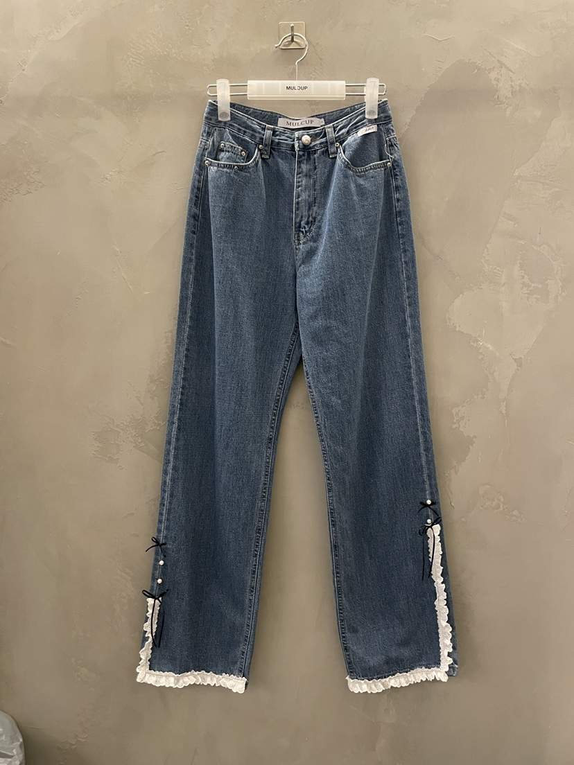 MULCUP韓國東大門代購女裝新品26夏季時尚推薦休閑牛仔褲MULCUP牛仔褲