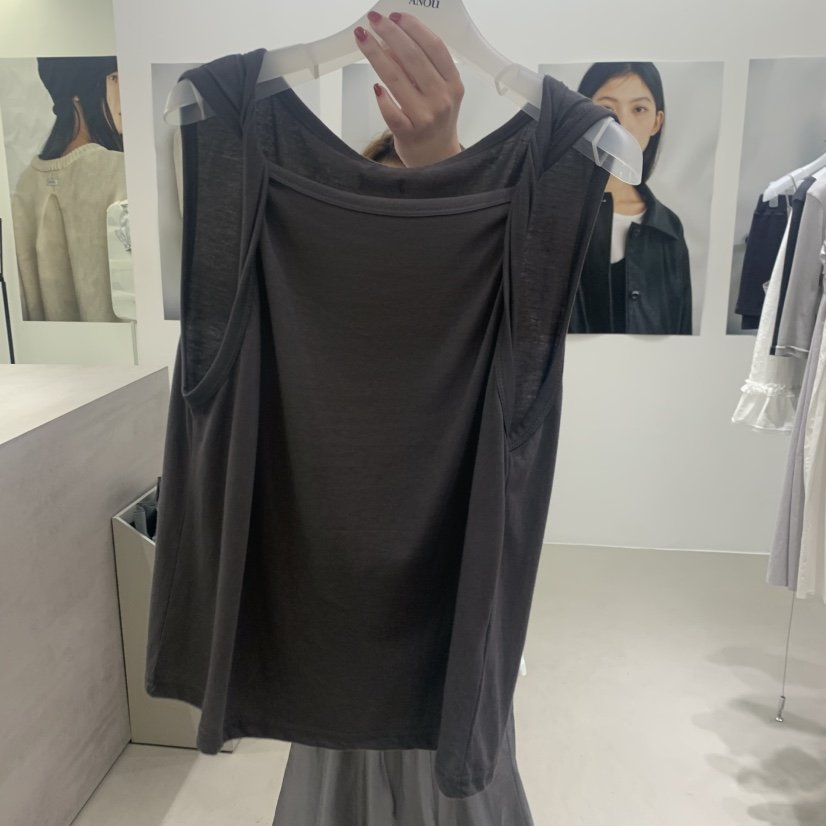 ANOU韓國東大門直郵女士新品時尚推薦休閑26夏季吊帶背心無袖ANOU吊帶/背心