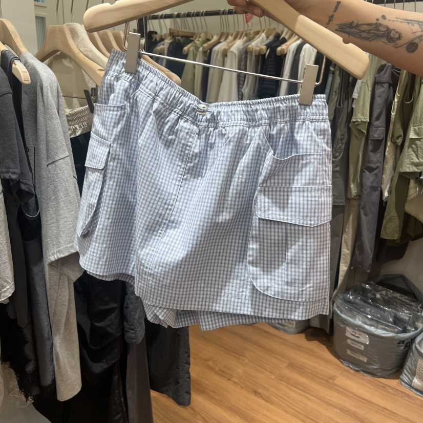 JADEMARKET韓國直郵女士新品推薦人氣熱賣26夏季裙褲口袋格紋JADE SEOUL_MARKET裙褲