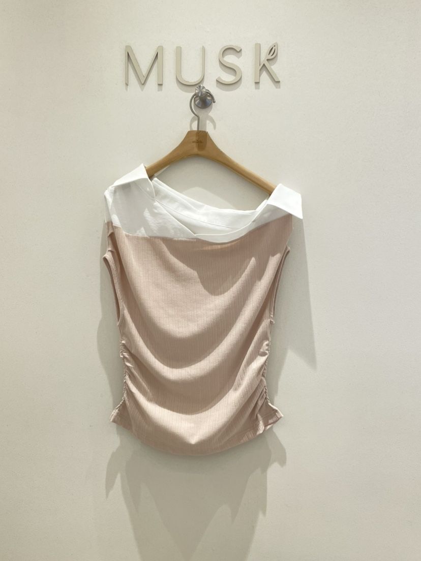 MUSK韓國代購女裝新品熱賣26夏季推薦人氣休閑襯衫蕾絲衫MUSK襯衫/蕾絲衫