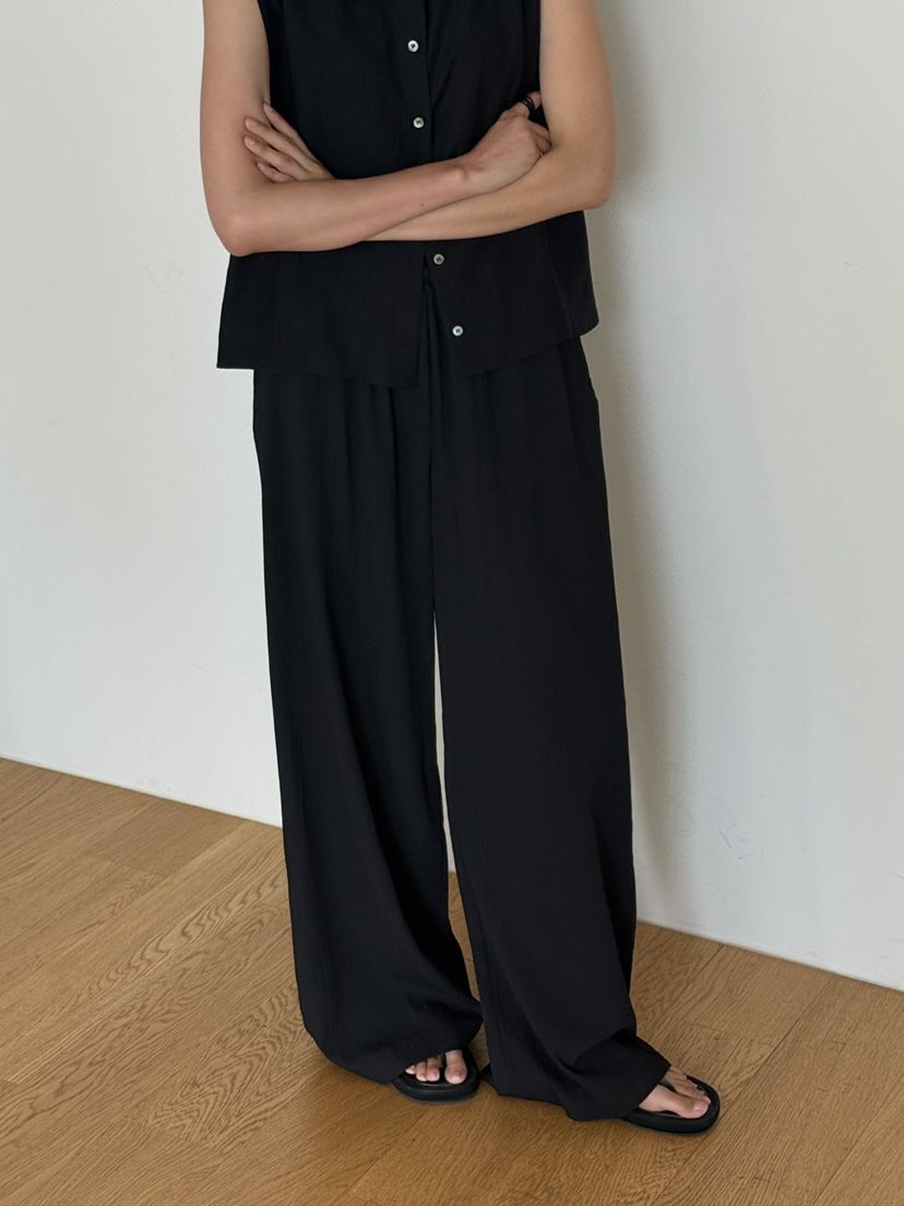 AMY GRACE-A韓國直郵實拍女士新款熱賣休閑人氣休閑褲褶皺AMY GRACE休閑褲