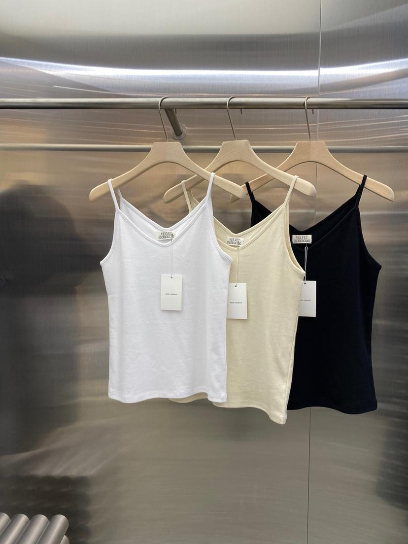 VELVET UNDERGROUND韓國直郵女士新品熱賣26夏季吊帶背心V領VELVET UNDERGROUND吊帶/背心