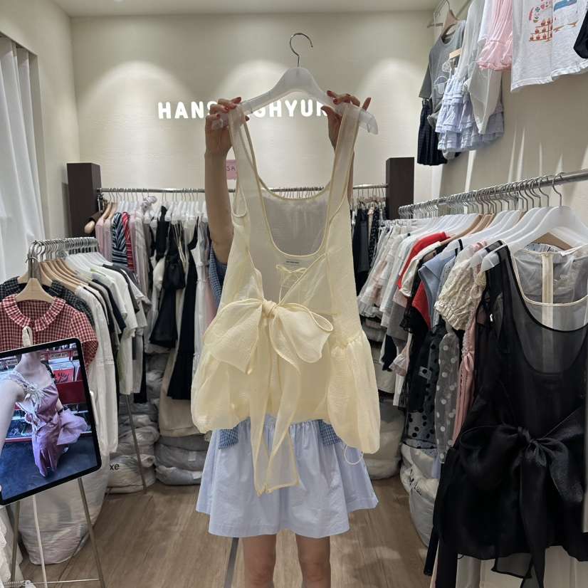 HANSUNGHYUN韓國直郵女裝新款推薦人氣時尚休閑熱賣吊帶背心HANSUNGHYUN吊帶/背心
