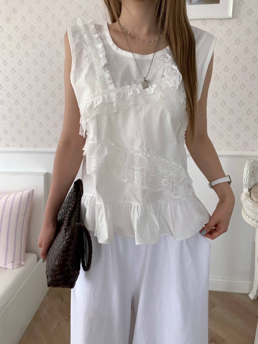 MAISONDEGLORY東大門實拍女士新品休閑人氣熱賣吊帶背心無袖MAISON DE GLORY吊帶/背心