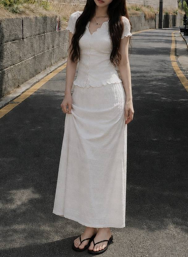 EIGHTGLOW韓國直郵女裝新品真品職業休閑26春夏推薦人氣長裙EIGHTGLOW長裙