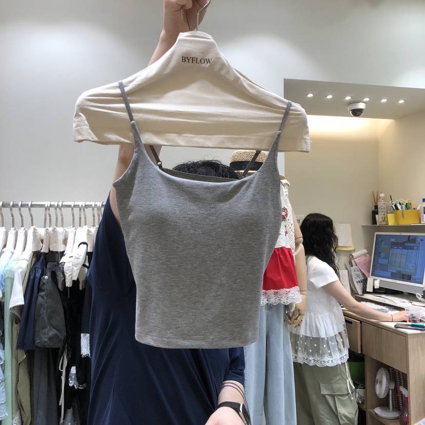 BY FLOW韓國直郵女士新款26春夏職業熱賣時尚吊帶背心無袖BY FLOW吊帶/背心