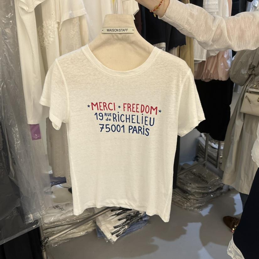 DOUBLE STANDARD/LE SMOKING/MAISONSTAFF韓國直郵女士新款推薦T恤MAISONSTAFFT恤