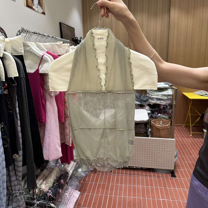 EEE東大門實拍女士新款26春夏真品人氣休閑推薦吊帶背心露背EEE吊帶/背心