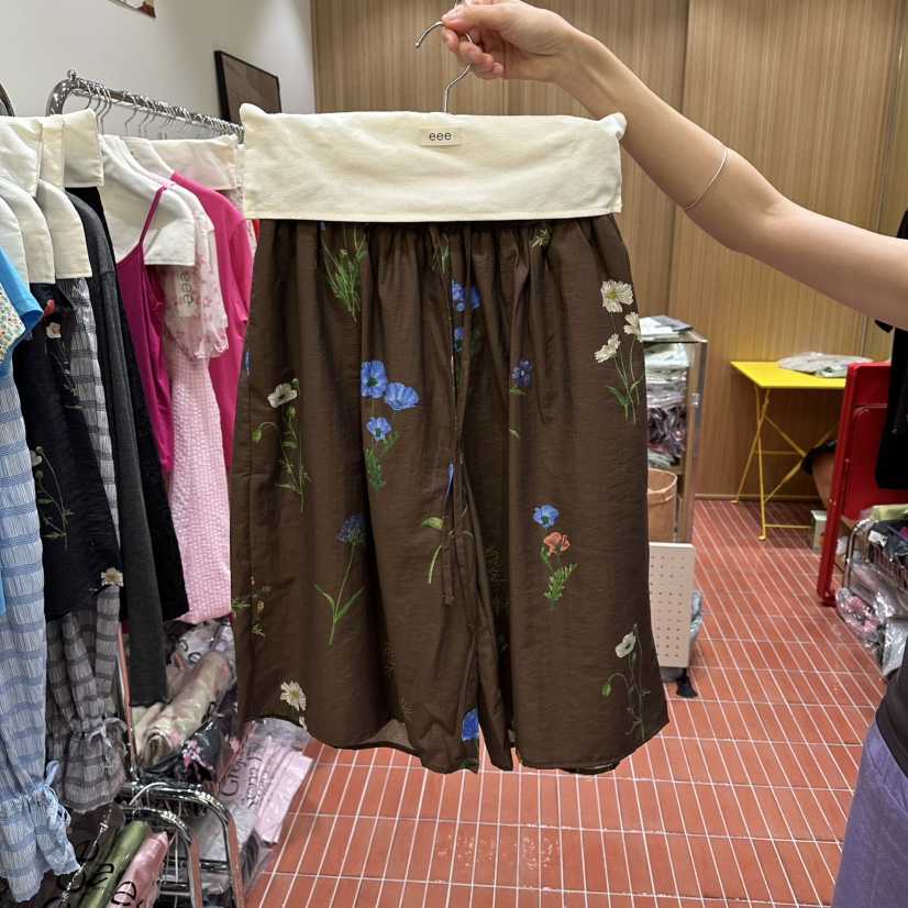EEE東大門直郵女士新品熱賣職業26春夏休閑時尚休閑褲小花EEE休閑褲