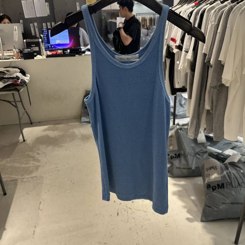 JANE BIRKIN韓國代購女裝新品26夏季時尚吊帶背心染色羅紋JANE BIRKIN設計師品牌吊帶/背心