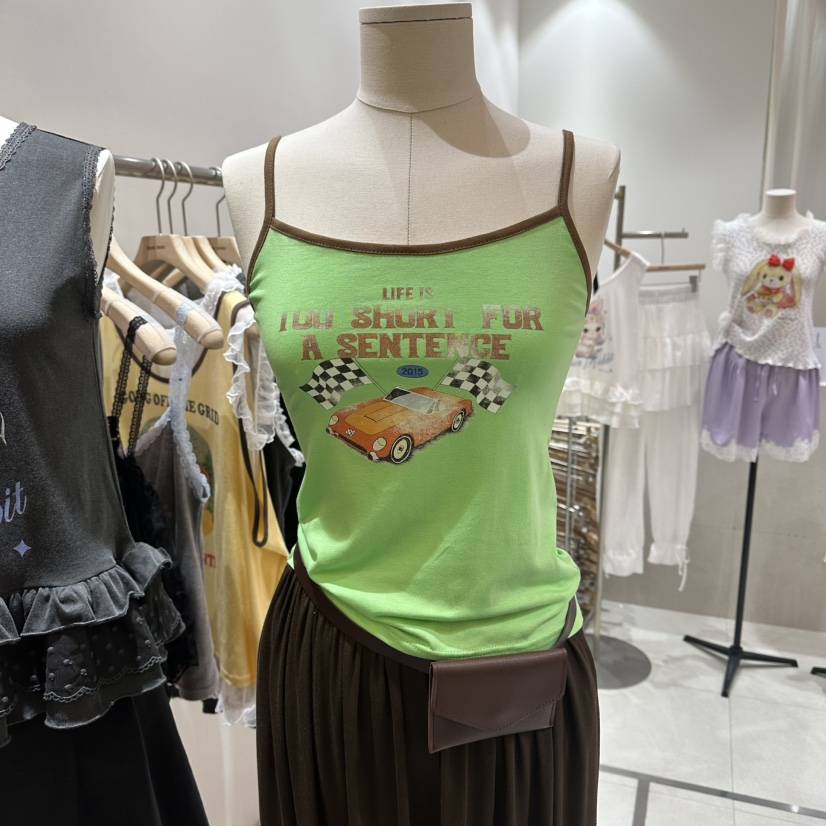 MINI UNNI韓國代購女士新品時尚人氣26夏季推薦吊帶背心MINI UNNI吊帶/背心