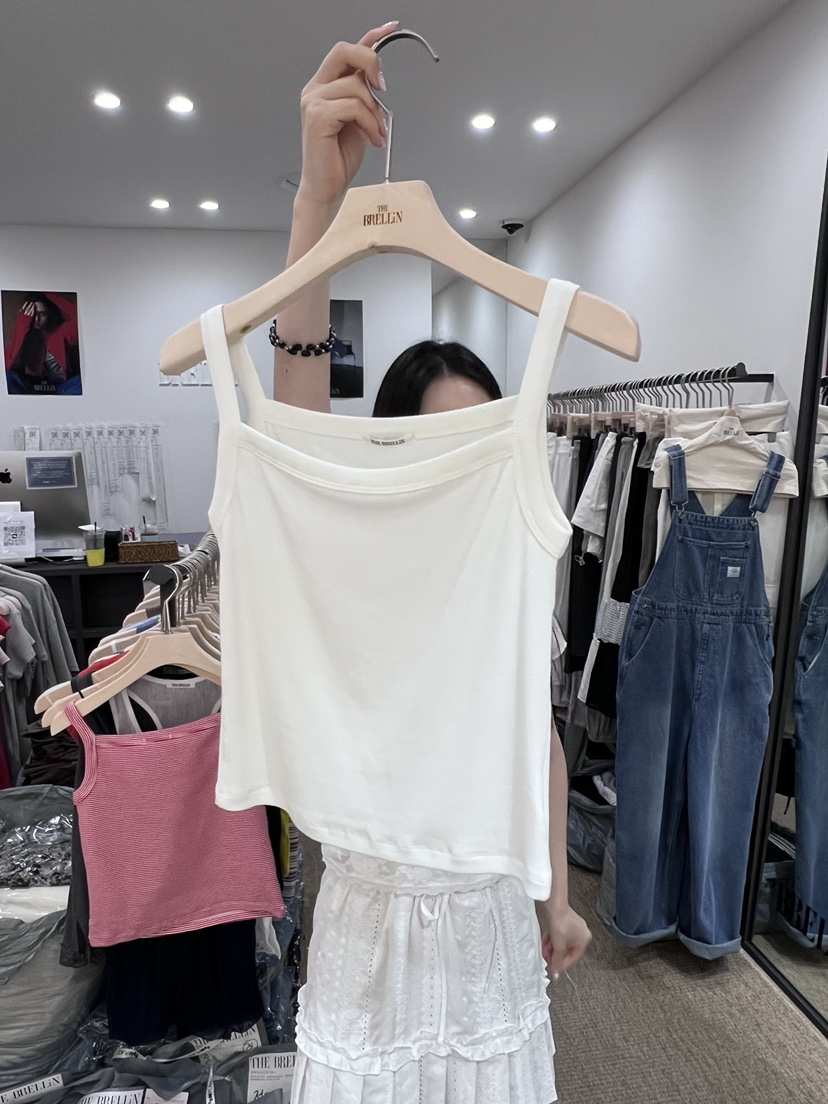 BRELLIN韓國東大門代購女裝新品時尚26夏季休閑吊帶背心無袖BRELLIN吊帶/背心