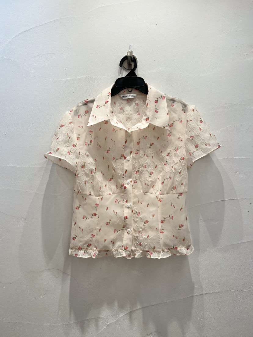 BROWN PAPER韓國直郵女裝新款26夏季時尚推薦襯衫蕾絲衫BROWN PAPER襯衫/蕾絲衫