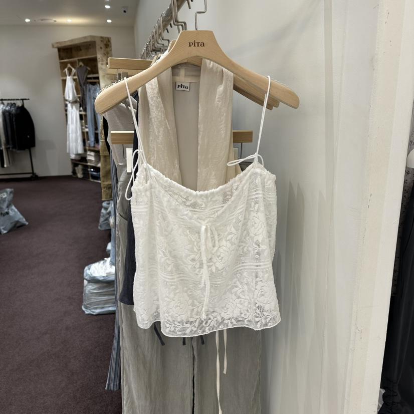PITA/THEVERLIN韓國直郵女士新品26夏季時尚吊帶背心提花PITA/THEVERLIN吊帶/背心