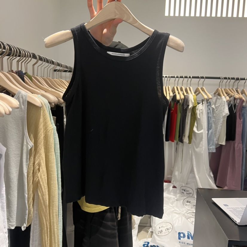 PLATE韓國直郵實拍女士新品休閑熱賣人氣時尚吊帶背心無袖ANOTHER PLATE MOOD WEAR吊帶/背心