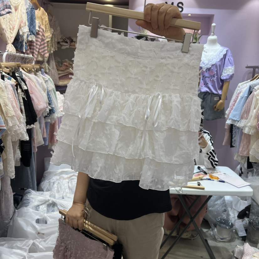MS韓國直郵實拍女士新品推薦時尚26夏季人氣熱賣短裙多層MS短裙