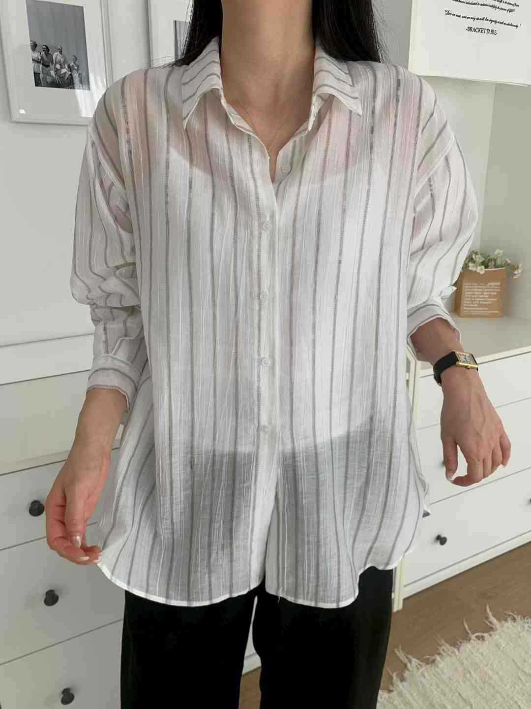 ALLU韓國直郵女裝新品休閑推薦人氣熱賣襯衫蕾絲衫不含內搭ALLU襯衫/蕾絲衫