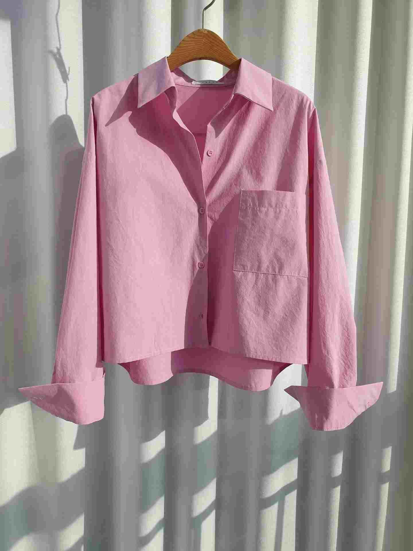 LUVLUV-럽럽-OT東大門代購女裝新品26春夏襯衫蕾絲衫口袋LUVLUV襯衫/蕾絲衫