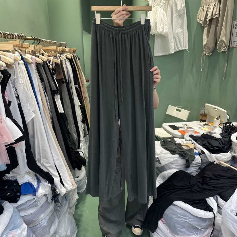 ROMANTIC NEWYORK東大門直郵女裝新品職業休閑褲亞麻寬松ROMANTIC NEWYORK休閑褲