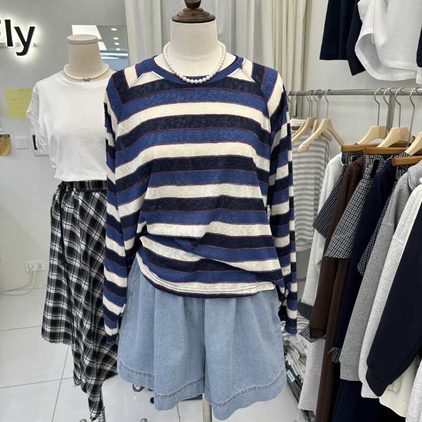 FLYFLY/LULULALLA/LIVE韓國代購女士新款26春夏長袖T恤FLYFLY/LULULALLA/LIVE長袖T恤