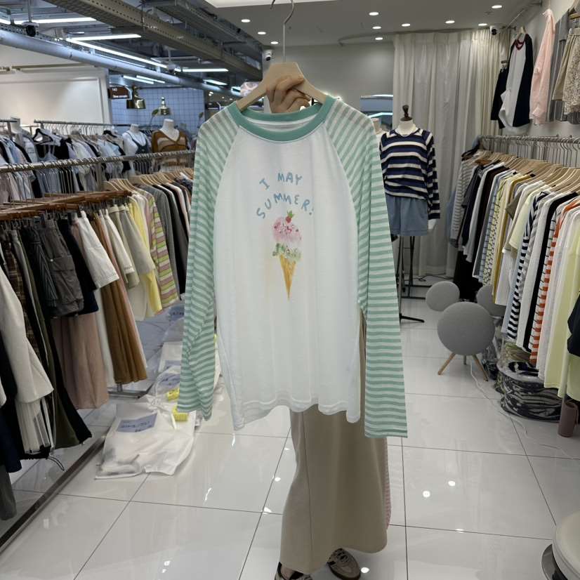 FLYFLY/LULULALLA/LIVE東大門直郵女裝新款人氣長袖T恤FLYFLY/LULULALLA/LIVE長袖T恤