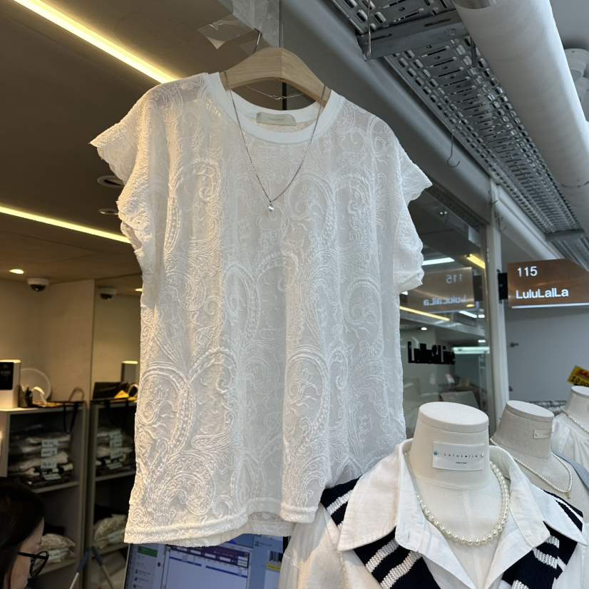 FLYFLY/LULULALLA/LIVE韓國東大門代購女裝新款26夏季襯衫蕾絲衫FLYFLY/LULULALLA/LIVE襯衫/蕾絲衫