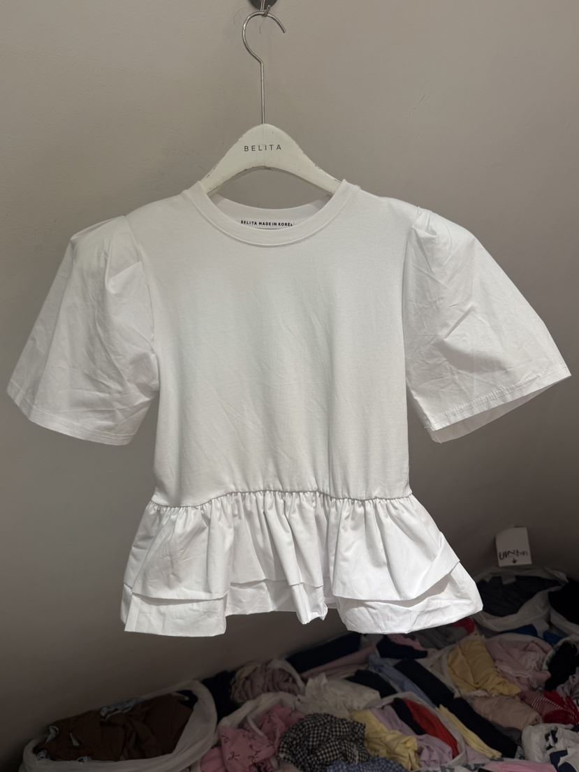 BELITA-L東大門代購女士新品推薦時尚職業襯衫蕾絲衫撞色BELITA-L襯衫/蕾絲衫