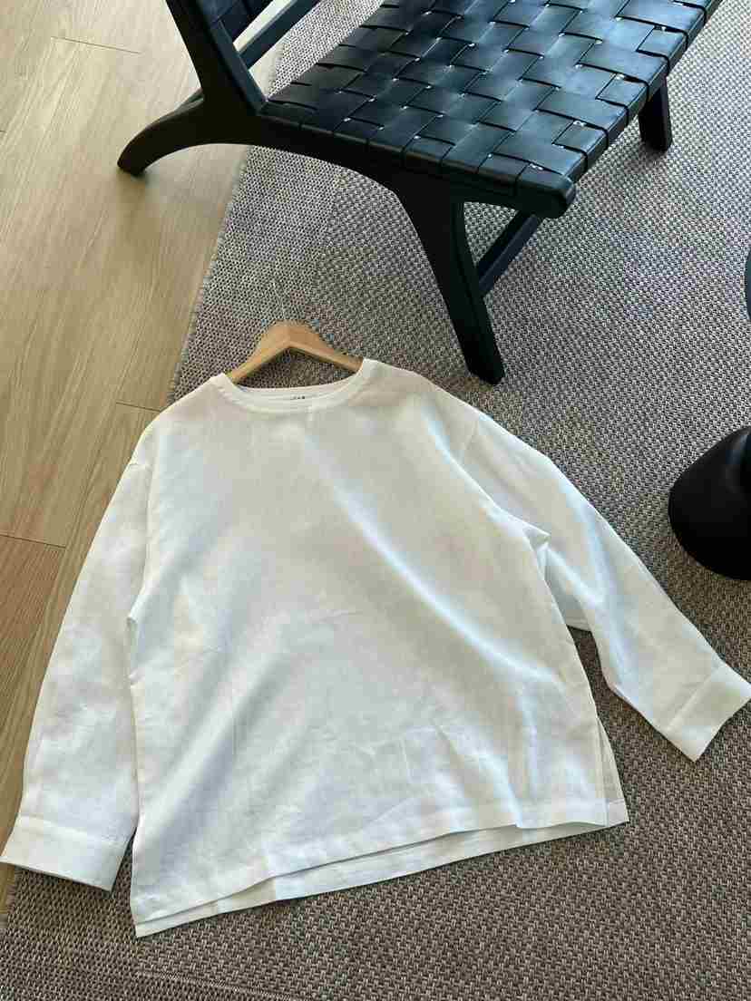 TUG韓國直郵女裝新品人氣熱賣時尚26春夏推薦長袖T恤亞麻TUG長袖T恤