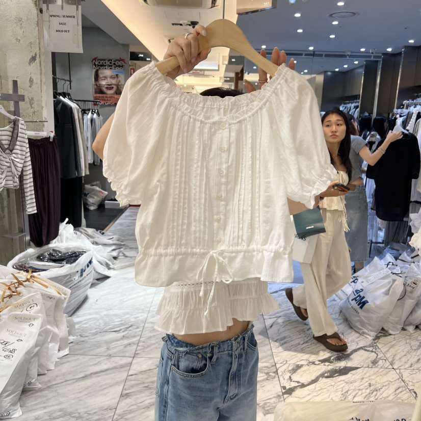 FOREST東大門直郵女裝新品休閑26春夏推薦人氣襯衫蕾絲衫FOREST襯衫/蕾絲衫