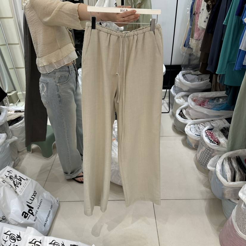 EGG IS韓國代購女裝新款熱賣時尚26夏季推薦人氣休閑休閑褲EGG IS休閑褲