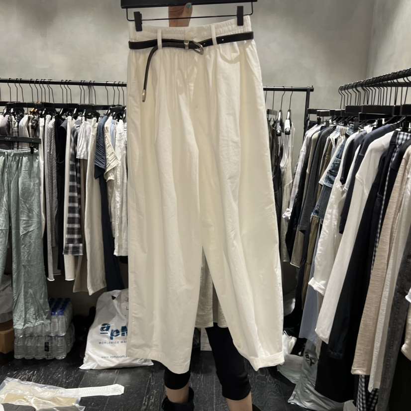 TUG東大門實拍韓國女士新品26夏季休閑推薦休閑褲不含腰帶棉TUG休閑褲