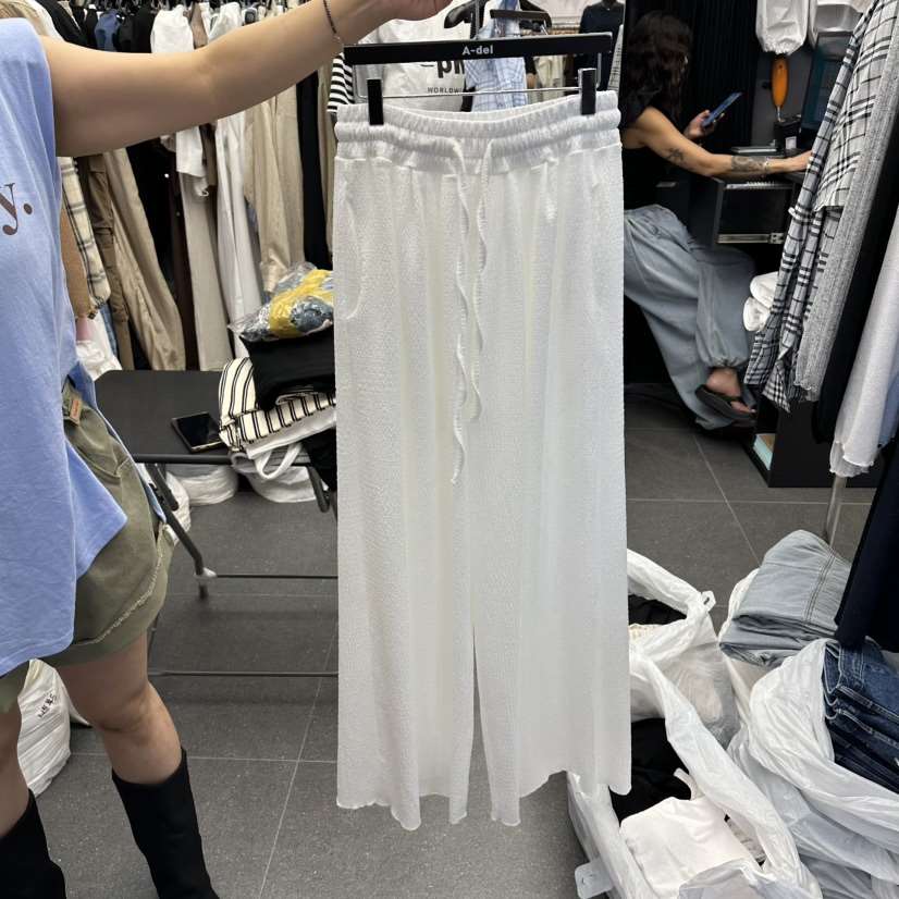 A-DEL東大門實拍韓國女士新款人氣推薦休閑26夏季休閑褲褶裥A-DEL休閑褲