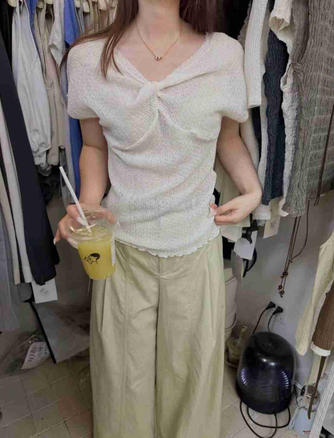 ANGE韓國代購女士新款熱賣人氣26春夏時尚真品推薦針織衫ANGE針織衫