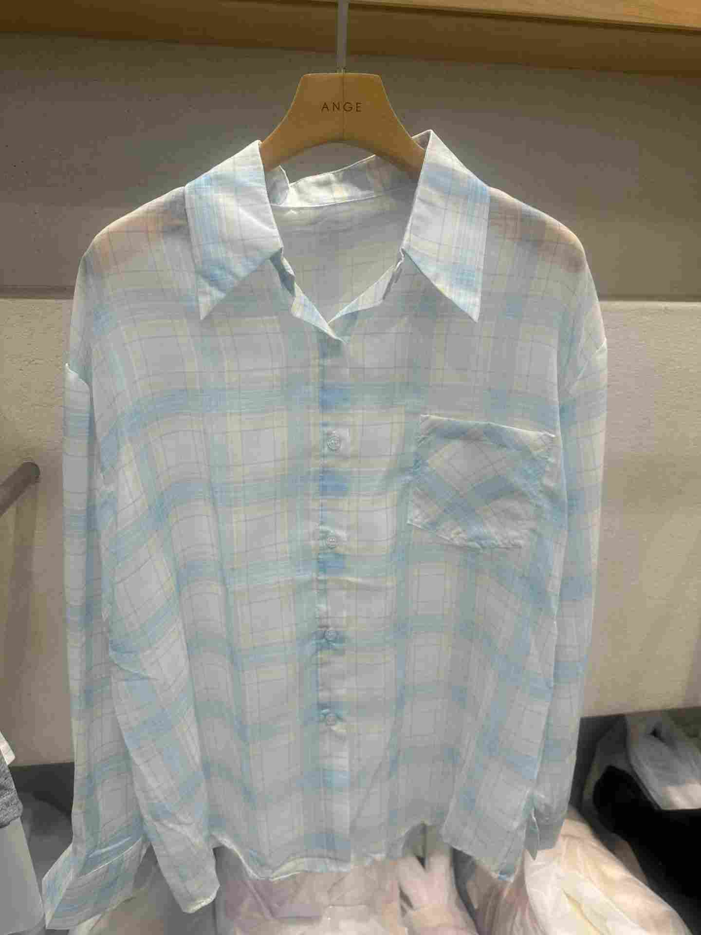 ANGE韓國直郵女士新品休閑推薦26春夏真品職業襯衫蕾絲衫ANGE襯衫/蕾絲衫
