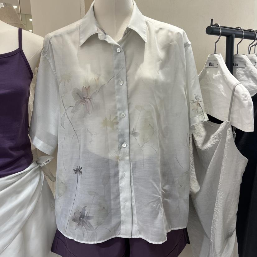FLAT東大門代購女士新品人氣休閑時尚熱賣推薦襯衫蕾絲衫FLAT襯衫/蕾絲衫