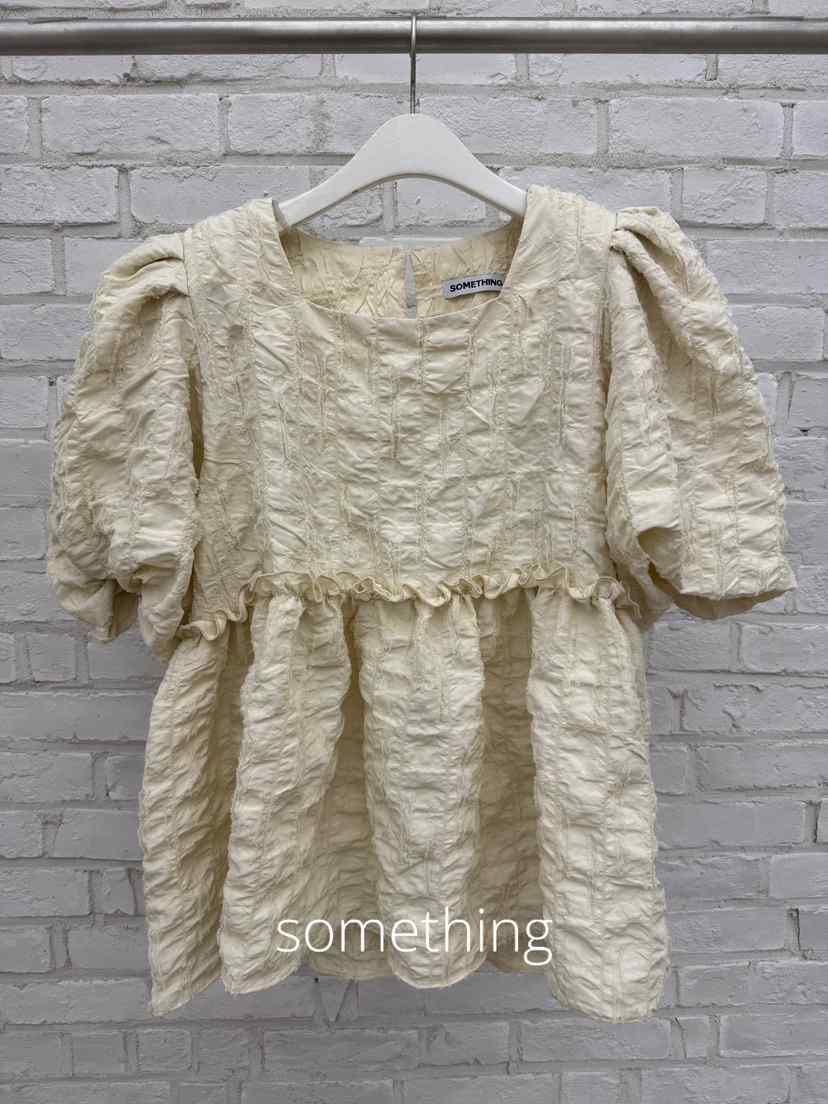 SOMETHING-L/FANCY韓國代購女裝新款26夏季人氣襯衫蕾絲衫SOMETHING-L/FANCY襯衫/蕾絲衫