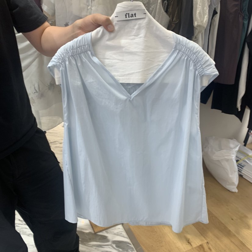 FLAT韓國代購女士新品時尚真品26夏季推薦熱賣襯衫蕾絲衫FLAT襯衫/蕾絲衫