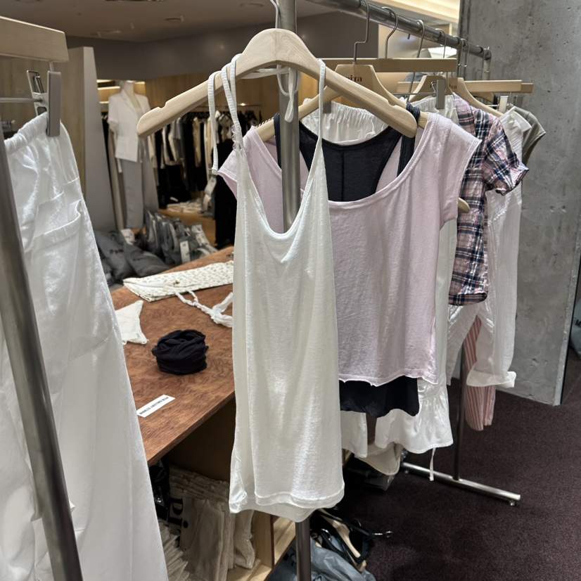 PITA/THEVERLIN東大門實拍女裝新品推薦人氣休閑吊帶背心PITA/THEVERLIN吊帶/背心