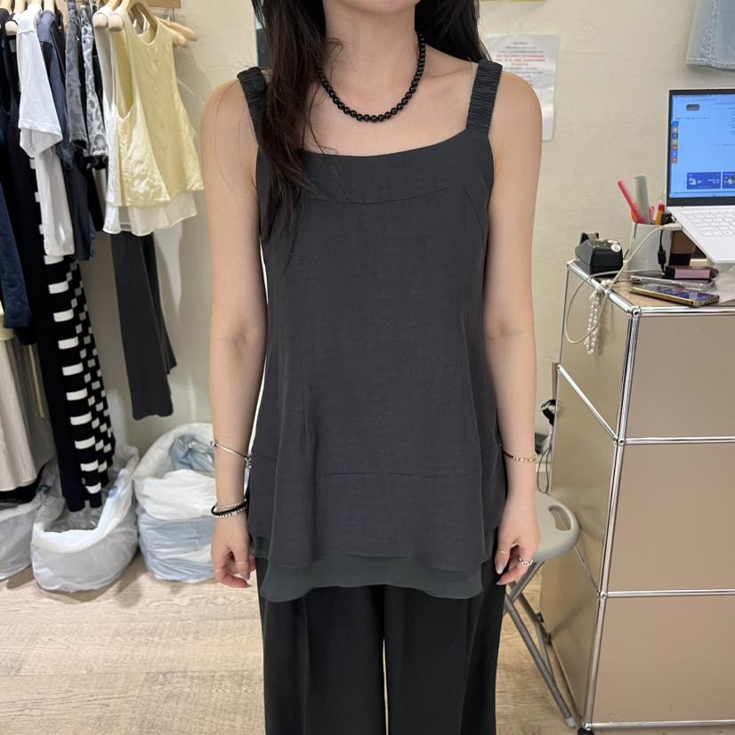 W AND J東大門實拍女裝新品推薦真品熱賣時尚休閑吊帶背心W AND J吊帶/背心