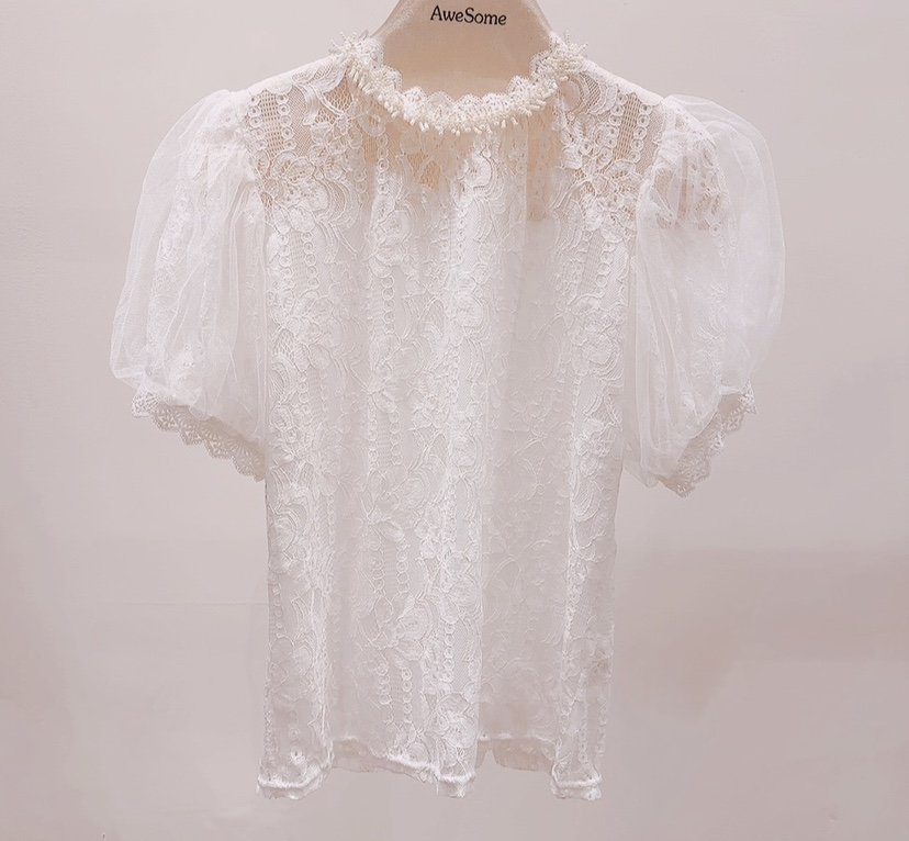AWESOME-P韓國直郵女士新款熱賣真品推薦26夏季襯衫蕾絲衫AWESOME-P襯衫/蕾絲衫